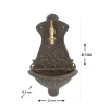 Chiuveta de gradina, model mini, aluminiu, maro, 25x11.5x41.5 cm, Strend Pro