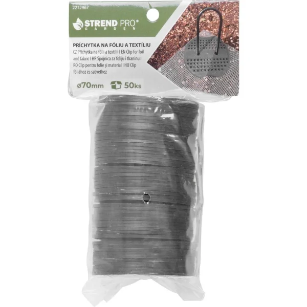 Rozeta plastic pentru fixare folii antiburuieni, set 50 buc, 7 cm, Strend Pro