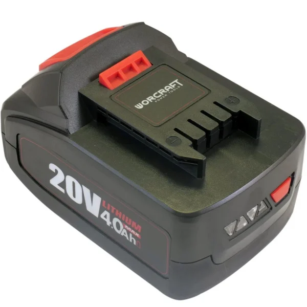 Masina de tuns iarba, gazon, electrica, motor fara perii, 2 acumulatori 4 Ah, incarcator 2x20V Li-ion, 40 cm, Worcraft 