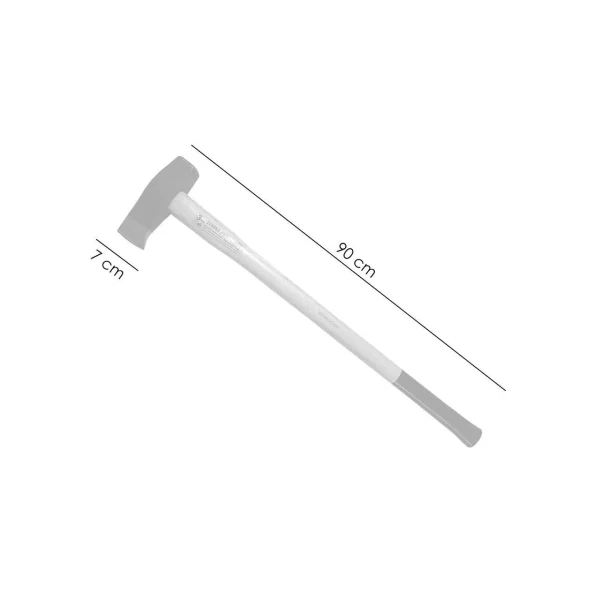 Topor pentru despicat, baros, coada lemn, 3 kg, 7x90 cm, Hickory, Strend Pro