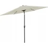 Umbrela gradina/terasa cu inclinatie, LED, manivela, Chomik, bej, 300 cm