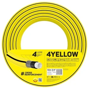 Furtun gradina, Cellfast Yellow, 4 straturi, 3/4", 50 m