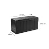 Lada depozitare de gradina, model lemn maro, 117x45x57.5 cm, Keter