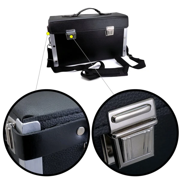 Trusa 14 scule pentru electrician 1000V + geanta din piele transport si depozitare, Richmann Exclusive