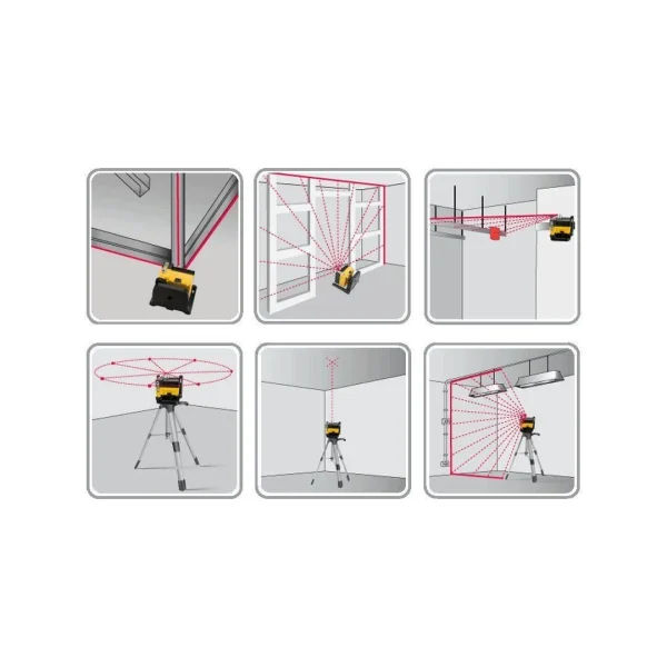 Nivela laser, cap rotativ, cu trepied, 30 m, Topex