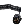 Cablu electric pentru remorca spiralat cu prize 7PIN 12V 6m
