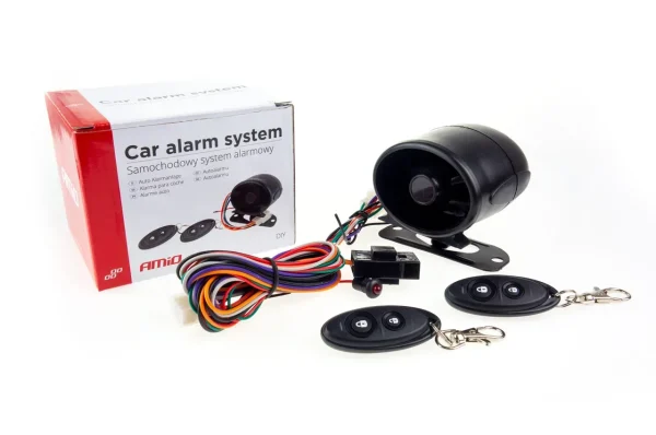 Sistem Alarma auto MINI cu doua telecomenzi