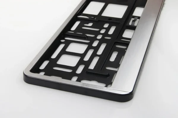 Suport numar inmatriculare aluminiu polisat