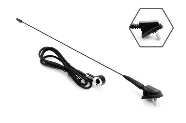 Antena radio auto universala 41cm cu adaptor 5mm ANT01