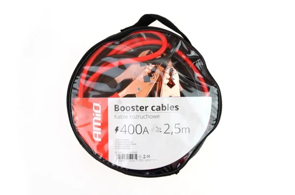 Set cabluri de pornire auto cu clesti, 400A - 2,5m