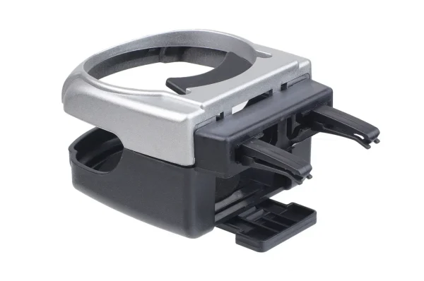 Suport auto universal pentru pahare, montaj in grila de ventilatie, culoare argintiu, DH-04