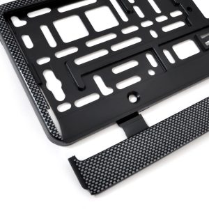 Suport numar inmatriculare finisaj carbon