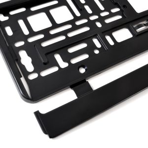 Suport numar inmatriculare negru 52.3 x 11cm