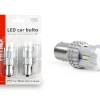 Set becuri auto cu LED CANBUS compatibil P21 R5W/R10W 22 SMD Alb 12V/24V, destinat competitiilor auto sau off-road
