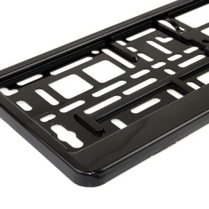 Suport numar inmatriculare negru lucios