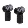 Set capacele auto pentru ventil hexagon negru 4 buc