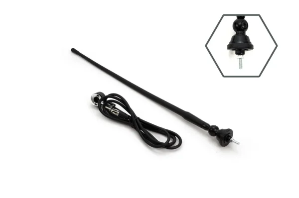 Antena radio auto universala 34cm cu adaptor 5mm ANT02