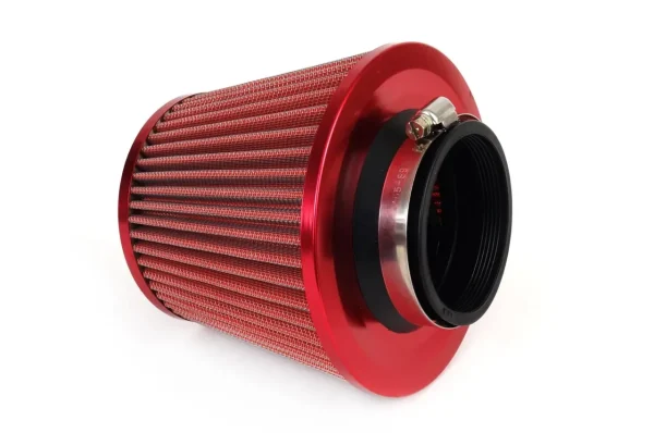 Filtru de aer conic rosu cu 3 adaptoare