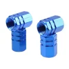 Set capacele auto pentru ventil hexagon albastru 4 buc