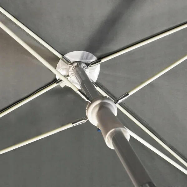 Umbrela balcon/terasa, Jumi, cu manivela, antracit, 220x130x240 cm