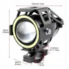 Proiector LED cu Lupa, Angel Eye ALB si Devil Eye RED, alimentare 12V, pentru Off-Road, ATV, SSV, UTV