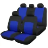 Huse Scaun Auto, 9 piese, universale, culoare Albastru-Negru