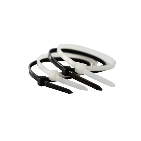 Coliere (fasete) plastic albe 2.5x150 mm, set 100 buc, Beorol