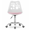 Scaun de birou, Artool, Print, rotativ, PP, alb si roz, 50x57x93.5 cm