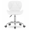 Scaun de birou, Artool, Avola, rotativ, piele ecologica, alb, 53.5x55.5x73.5-84.5 cm