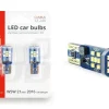 Set becuri auto cu LED CANBUS UltraBright compatibil T10 W5W 21 SMD Alb 12V/24V, destinat competitiilor auto sau off-road