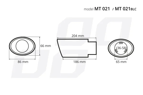 Ornament toba esapament din otel inoxidabil MT 021
