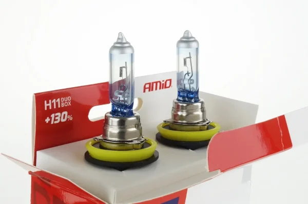 Set becuri cu halogen H11 12V 55W LumiTec LIMITED + 130% DUO BOX