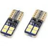 Set becuri auto cu LED CANBUS compatibil T10e W5W 8 SMD Alb 12/24V, destinat competitiilor auto sau off-road