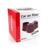 Filtru de aer conic rosu + chrome cu 3 adaptoare