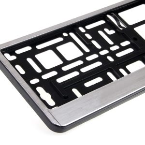 Suport numar inmatriculare aluminiu polisat