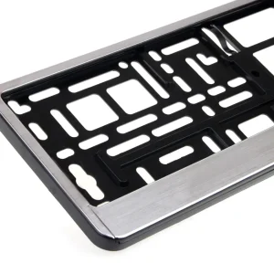 Suport numar inmatriculare aluminiu polisat