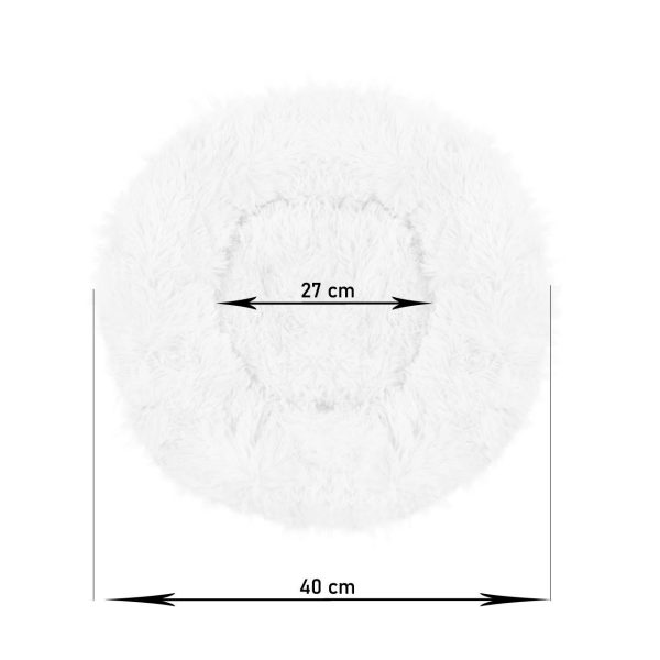 Culcus moale, pentru caine/pisica, negru, 40 cm