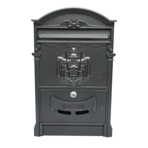 Cutie postala, negru antracit, 26x9x41 cm