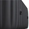 Piscina jacuzzi, gonflabila, patrata, cu pompa 1800 L/h, filtru, prelata acoperire, negru si albastru, 930 L, 6 persoane, 185x185x68 cm, MSpa