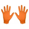 Manusi nitril, unica folosinta, portocaliu, set 50 buc, marimea M, NEO