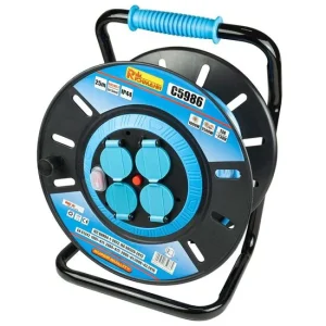 Prelungitor electric industrial, pe tambur, 13 A, 3x1.5 mm², IP44, 25 m, Richmann