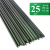 Set 25 araci/suport pentru rosii, castraveti, fasole, metal + PVC, verde, 150x2 cm, Artool