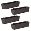 Set 4 jardiniere decorative cu suport metalic