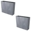 Set 2 jardiniere decorative, gri, 58x18x49.8 cm, Urbi Case Beton Effect