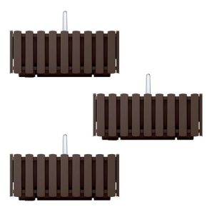 Set 3 jardiniere decorative cu suport metalic