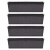 Set 4 jardiniere decorative, maro, 68.5x17.3x15 cm, Ratolla Case P