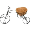 Suport metalic pentru ghiveci flori, Strend Pro, model bicicleta cu cos, 30x48x30 cm