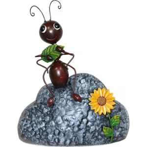 Decoratiune gradina, MagicHome, furnica, metalica, 24x15x30 cm