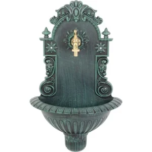 Chiuveta de gradina, aluminiu, verde, 37x19x61 cm, Strend Pro