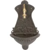 Chiuveta de gradina, model mini, aluminiu, maro, 25x11.5x41.5 cm, Strend Pro